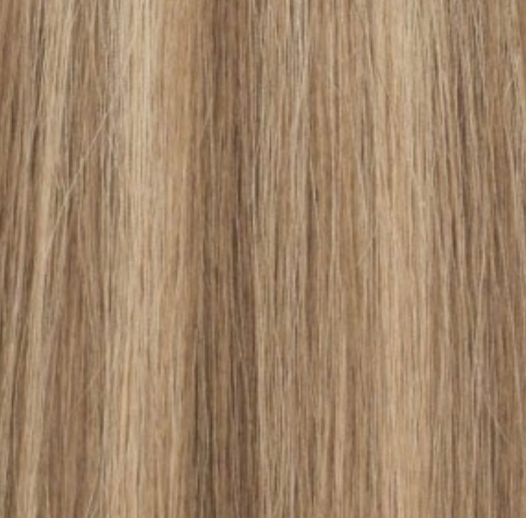 Long Invisible Weft Extensions #A-5P18A Blond Braun Highlights